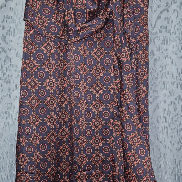 Club Monaco Designer Drape Neck Robe Dress Scarf Dress Blue Mix Slip S 4 NWT - Picture 12 of 12